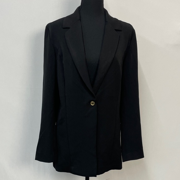 Anne Klein Classic Black Women's Blazer & Pants Set, Size Large/12 - Picture 3 of 17
